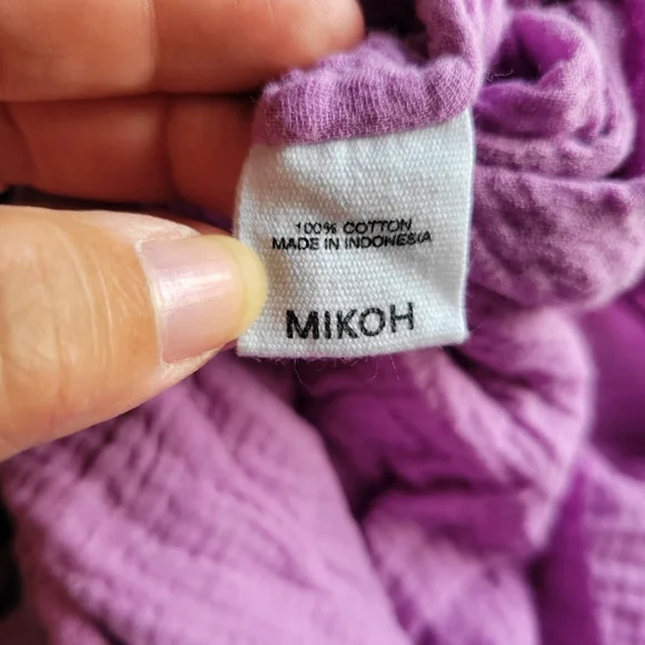 MIKOH // ltd ed hawi elastic waist side slant pockets dolphin hem shorts poi - Picture 8 of 9